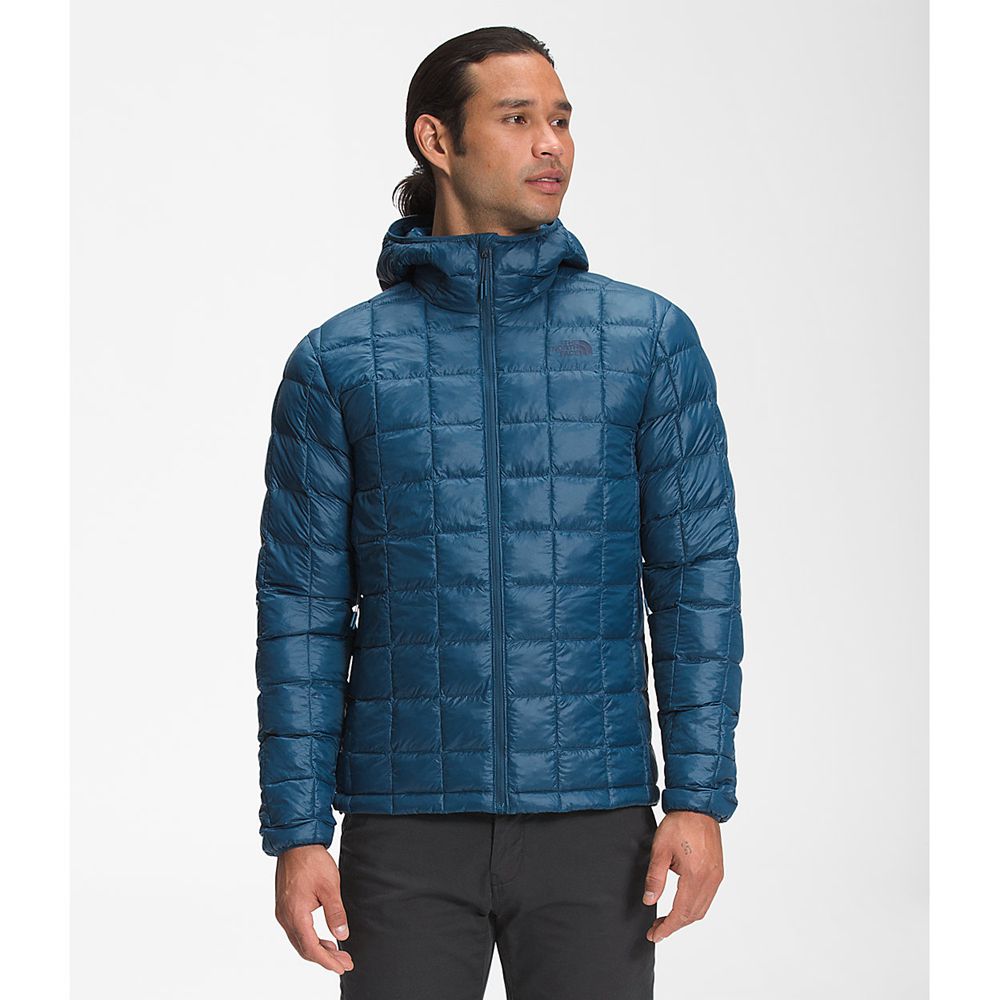 The North Face Hooded Jacket Mens Australia - The North Face Thermoball™ Eco Blue (UFB-463295)